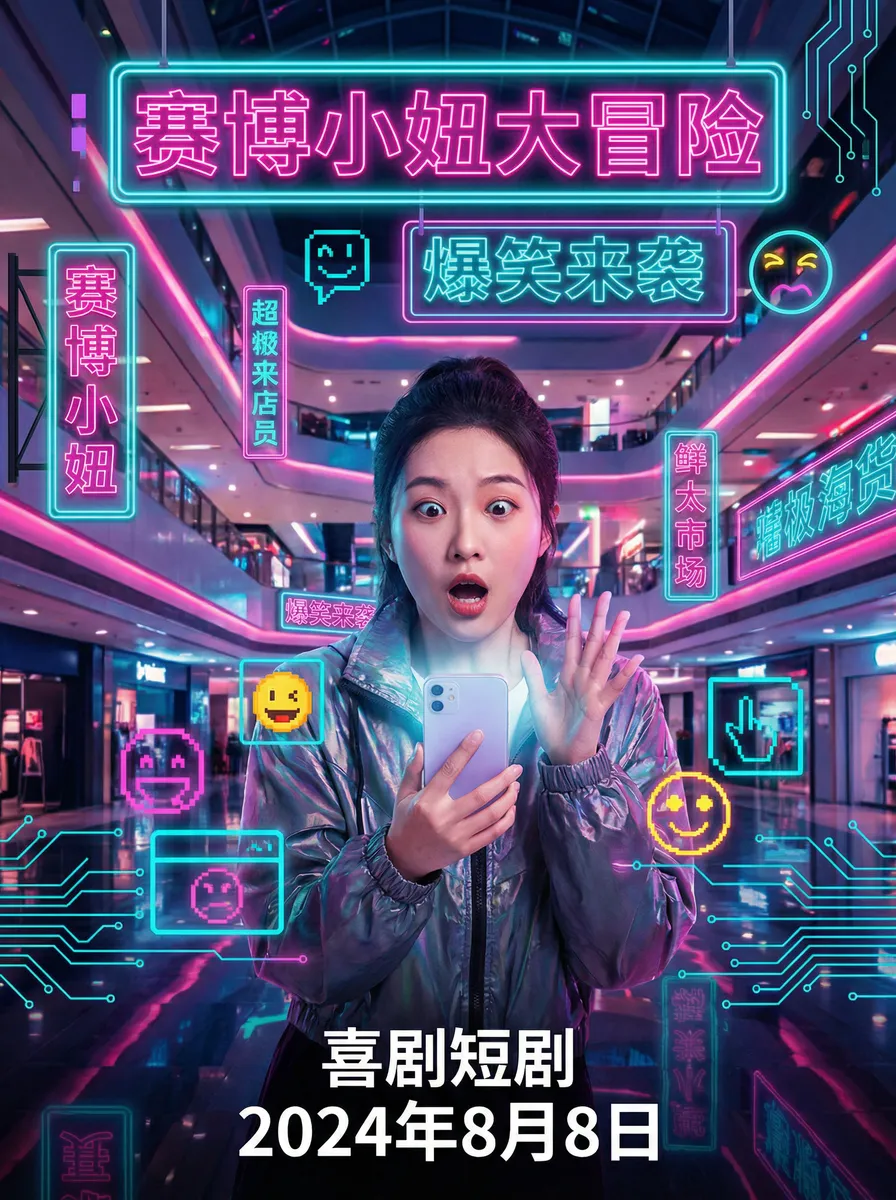 午夜dj影院视频在线观看完整版 搞笑喜剧短剧 - 赛博小妞大冒险海报